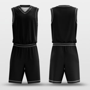 Conjunto de camiseta de baloncesto de sarga de malla de poliéster con certificado BSCI personalizado, pantalones cortos estampados transpirables de verano de último diseño de talla grande - Product Image 2