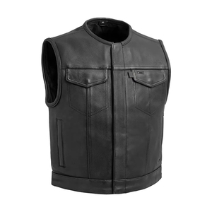 Chaleco de Cuero Unisex de Color Sólido Personalizado de Alta Calidad, Impermeable, Cortavientos, Transpirable, de Secado Rápido, para Motocicleta de Invierno, Talla Grande - Product Image 1