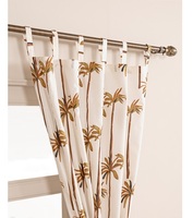 Ensemble de rideaux isolants en coton pour fenêtre, 100 % coton, rideaux thermiques, panneaux occultants, décoration intérieure pastorale, fournisseur en gros, vente en vrac
