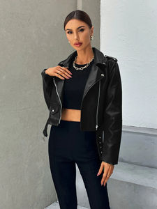 Ropa de mujer personalizada, ropa informal, recién llegado, chaqueta de cuero Pu de diseño de moda de alta calidad para hombres para mujer - Product Image 4