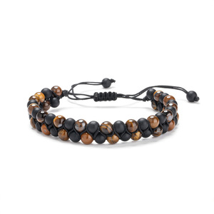 Factory Custom Bohemian Children's Natural Stone <b>Beads</b> <b>Bracelet</b> Aperture Setting Adjustable Chakra Unisex Yoga Gift Engagement - Product Image 2