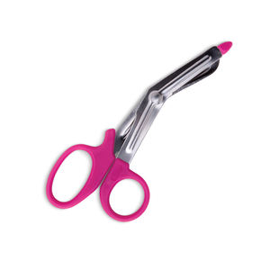 Ciseaux de pansement à poignée en plastique rose Ciseaux de toile d'infirmière Ciseaux de coupe à poignée en plastique en acier inoxydable - Product Image 3