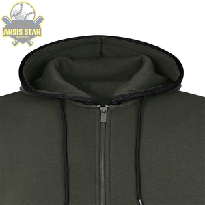 Sudaderas con capucha con cremallera grandes y altas para hombres, sudaderas informales con capucha y cremallera suelta de otoño para hombres con capucha - Product Image 2
