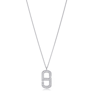 Collier avec pendentif en pierre de Zircon, Design géométrique, bijoux turcs en argent Sterling 925, vente en gros - Product Image 5