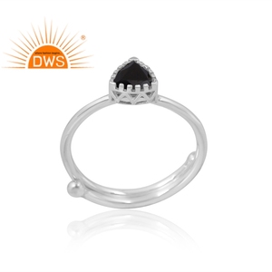 Última venta 925 anillo de piedras preciosas espinales negras naturales de plata esterlina joyería personalizada para mujeres regalo para ella - Product Image 2