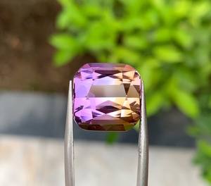 Top Quality Rich Bi-Color 100% Natural Bolivian Ametrine <b>Cushion</b> Cut Loose Genuine Gemstones For Jewelry Making Use Wholesale - Product Image 2