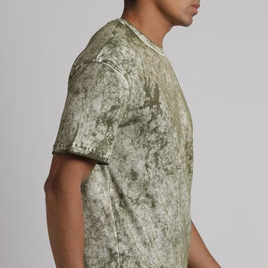 Precio bajo Producto de moda Hombres de moda Lavado ácido Camisetas Tela cómoda Material de algodón Hombres Lavado ácido Camisetas - Product Image 5