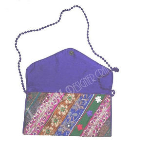 Large Capacity Zipper Closure Clutch Multicolor Bohemian Traditional Embroidered Handmade Cotton Portable for Weddings Travel - Product Image 2