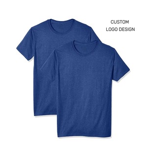 Camisetas de Fabricantes de Ropa de Bangladesh, Ropa para Hombre, Camisetas de Talla Grande para Hombre, Camisetas Lisas de Mezcla de Algodón, Camisetas Azules Personalizadas para Niños - Product Image 1