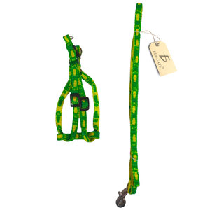 Set Guinzaglio e Pettorina per Cani in Neoprene e Poliestere, Traspirante, con Motivi Carini, Lusso Semplice, Ideale per Gatti e Cani di Taglia Piccola e Media - Product Image 1