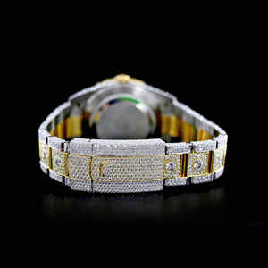 Mejor Venta de lujo reloj de acero inoxidable de cuarzo diamante Iced out VVS Clarity Moissanite tachonado estilo Hip Hop para la Nueva Era - Product Image 5