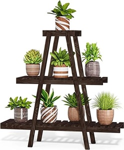 Support de Jardinière en Bois Léger et Durable de Haute Qualité, Écologique, Décoratif Classique, Figurines Créatives, Vase à Fleurs en Fer - Product Image 1