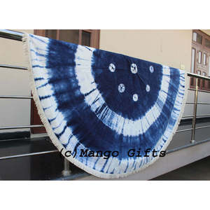 100% Cotton Tie-Dye Mandala Tapestries Round Hippie Yoga Mat Beach Throws for <b>Wall</b> <b>Decor</b> Wholesale Lot 72 Diameter - Product Image 3