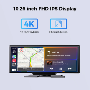 10.26 ''pouces <span class=keywords><strong>Q8</strong></span> écran tactile Portable autoradio Carplay Gps Navigation lecteur DVD universel sans fil Android moniteur - Product Image 2
