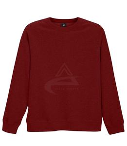 Custom <b>Men's</b> Brand Casual Fleece Sweatshirts Solid Colors Long Sleeve <b>Men</b> Plain <b>Burgundy</b> High Quality Sweatshirt - Product Image 1