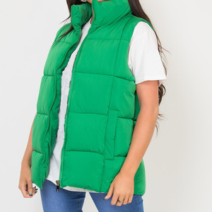 Chaleco Deportivo de Color Sólido para Mujer, Chaleco sin Costuras con Cuello Redondo, Talla Grande, Chaqueta de Alta Calidad, Algodón Pakistaní - Product Image 1