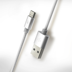 Cable de aleación de aluminio 3 en 1 2.4A 2M USB CB-245 Conectores micro-USB a tipo C para transferencia de datos rápida y carga rápida 3A - Product Image 1