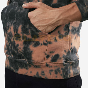Heavy Duty Light Weight Men Tie Dye Hoodies Uso al aire libre Oversized Cotton Blended Tie Dye Hoodies - Product Image 6