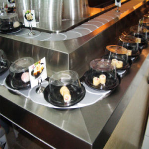 Plato de sushi moldeado de una pieza de la más alta calidad de 5,5 pulgadas con material de melamina resistente y duradero Técnica de esmalte de color fácil de limpiar - Product Image 5