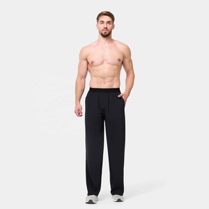 High Quality Customized Quick Dry Breathable Woolen Mid Waist Plain Sweatpants Jogger <b>Trousers</b> Men Casual Sport Gym Pants - Product Image 2