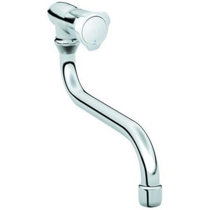 Robinet d'angle pivotant Grohe Costa 1/2 pouce chromé avec marquage bleu - Product Image 1