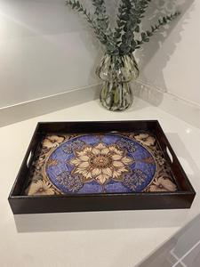 MDF Wooden <b>Enamel</b> Coated Design Serving <b>Tray</b> Hotels & Restaurant Kitchenware Table <b>Tray</b> High Quality - Product Image 3