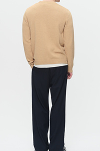 Suéter de manga larga de algodón 100% de moda para hombres con bordado de logotipo personalizado e impresión Digital para apariencia de ropa de calle - Product Image 2