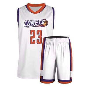 Uniforme de basket-ball pour hommes sur mesure de haute qualité, taille plus, respirant, anti-UV, vêtements d'équipe avec logo brodé, ensembles imprimés à séchage rapide - Product Image 3