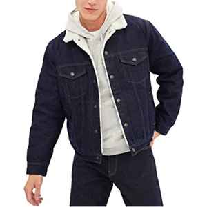 เสื้อแจ็กเก็ตยีนส์สำหรับขี่ชายหญิงเสื้อโค้ทผ้ายีนส์แนวสตรีทลำลองด้านหน้าโลโก้ตามสั่ง - Product Image 3