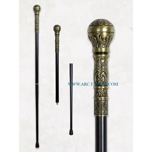 Bastones y bastones de escalada para caminar pulidos en negro y oro, bastones y bastones de lujo de calidad de lujo, nuevo aspecto, bastones modernos hechos a mano - Product Image 4