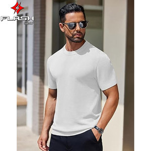 เสื้อยืดผ้าฝ้ายเปล่าสำหรับผู้ชายเสื้อยืดลำลองธรรมดาแบบพรีเมี่ยมสำหรับ100% โลโก้แบรนด์ของคุณ - Product Image 3