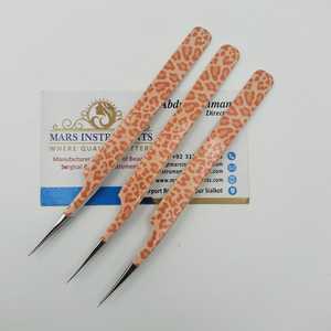 Pince à épiler pour extension de cils imprimé léopard Pince à épiler droite Pro pour revêtement de papier - Product Image 2