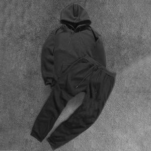 Conjunto Deportivo Personalizado de Invierno, 220 GSM, Ligero, Estampado, Lavado Ácido, Bordado Desgastado, Sudadera con Capucha, Pantalones Deportivos Acampanados para Hombre - Product Image 6