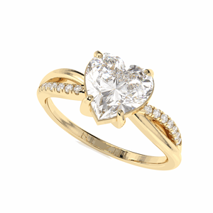 Anillo de compromiso trenzado de diamantes CTHeart 1,00 para mujer - Product Image 5