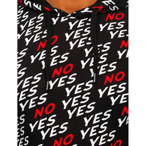 Sudadera con Capucha Negra y Gris para Hombre, Otoño, 100% Poliéster, Ecológica y Transpirable - Product Image 6