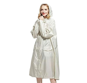 Breathable Unisex Fashionable High Street Style Canvas Stand Collar Waterproof <b>Long</b> Sleeve <b>Rain</b> Jacket with Front Logo - Product Image 3