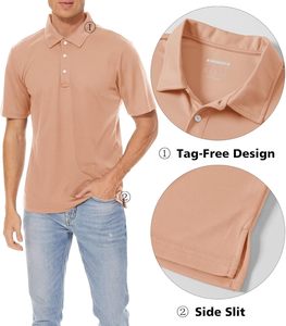 Marque privée polos de golf pour hommes logo personnalisé polo de sport à séchage rapide t-shirts fabricant d'usine OEM - Product Image 2