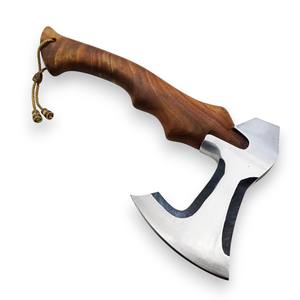 Nordic Forge Hand Forged High Carbon Steel <b>Axe</b> Custom OEM Industrial Grade Bearded Head Hatchet for Woodworking and Camping - Product Image 4