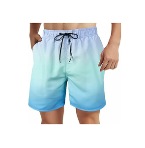 Shorts de bain respirants pour hommes, coupe décontractée classique, shorts de plage avec cordon de serrage, shorts de bain d'été, sublimation 3D, vente en gros - Product Image 5