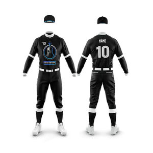 Uniformes de béisbol y softbol bordados personalizados OEM, ropa deportiva de malla de sublimación completa, conjunto de uniformes de béisbol baratos - Product Image 4