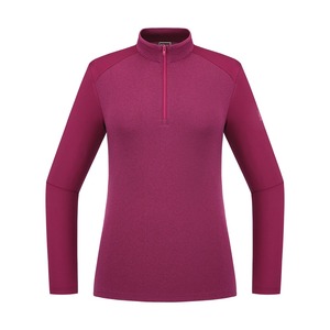 T-shirt zippé pour femme avec motif montagne en relief REWFTSF23051 - Product Image 1