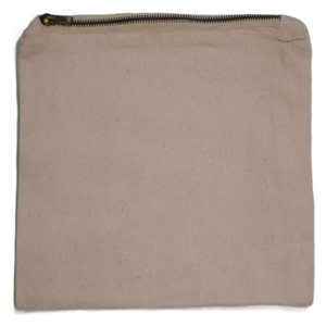 Vente en gros de pochettes à fermeture éclair en toile de coton recyclé de haute qualité 100% personnalisées imprimées pour le maquillage, les cosmétiques, les pinceaux, sac de mode écologique - Product Image 6