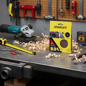 Discos de Lijado de Fibra Stanley de 115 mm, Paquete Múltiple, para Amoladoras Angulares - Product Image 3