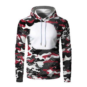 เสื้อฮู้ดผู้ชายผ้าโพลีเอสเตอร์แบบสวมหัวพิมพ์ซับลิเมชันเหงื่อแฟชั่น - Product Image 2