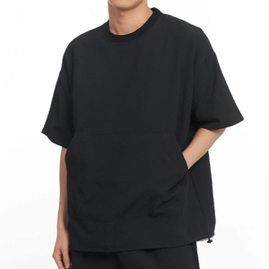 เสื้อยืดโอเวอร์ไซส์ทรงสตรีทแวร์ ผ้าคอตตอนผสมโพลีเอสเตอร์ ระบายอากาศได้ดี  คุณภาพเยี่ยม  สำหรับทุกเพศ  รับปักโลโก้ พิมพ์ลาย  คอกลม  เสื้อยืดผู้ชาย - Product Image 3