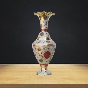 Vases à fleurs en aluminium moulé de qualité supérieure en laiton brut plaqué pour la décoration de votre maison à prix réduit - Product Image 2