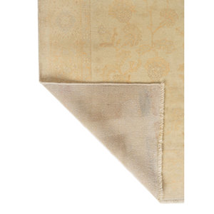 Alfombra de Lana Azul Vintage Anudada a Mano, Rectangular Grande Pae-545(Fr) para el Hogar, Alfombra de Color Sólido para Sala de Estar, Pasillo, Adolescentes - Product Image 5