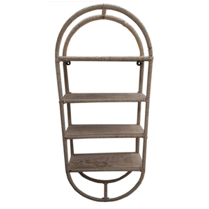 Étagères design en fer et bois rectangulaires uniques Corps noir Étagère décorative murale marron Artisanat de restaurant - Product Image 3