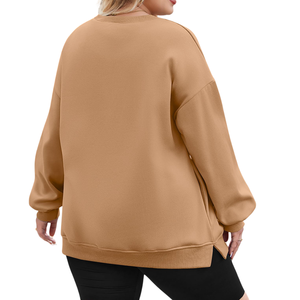 2025 gros sweat décontracté Streetwear goutte épaule chiffres respirant écologique sweats à capuche tricoté sweat pour les femmes - Product Image 2