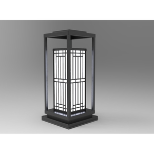 DNT.001.03 Lampe solaire de jardin haut de gamme 30W LED avec lumière blanc chaud CCT, corps en fer/acier inoxydable, IP65, pour application routière et paysagère - Product Image 2